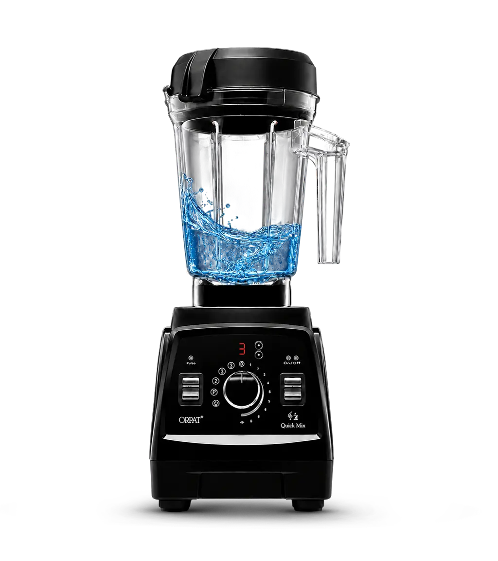 Quick Mix jar running its auto-clean cycle