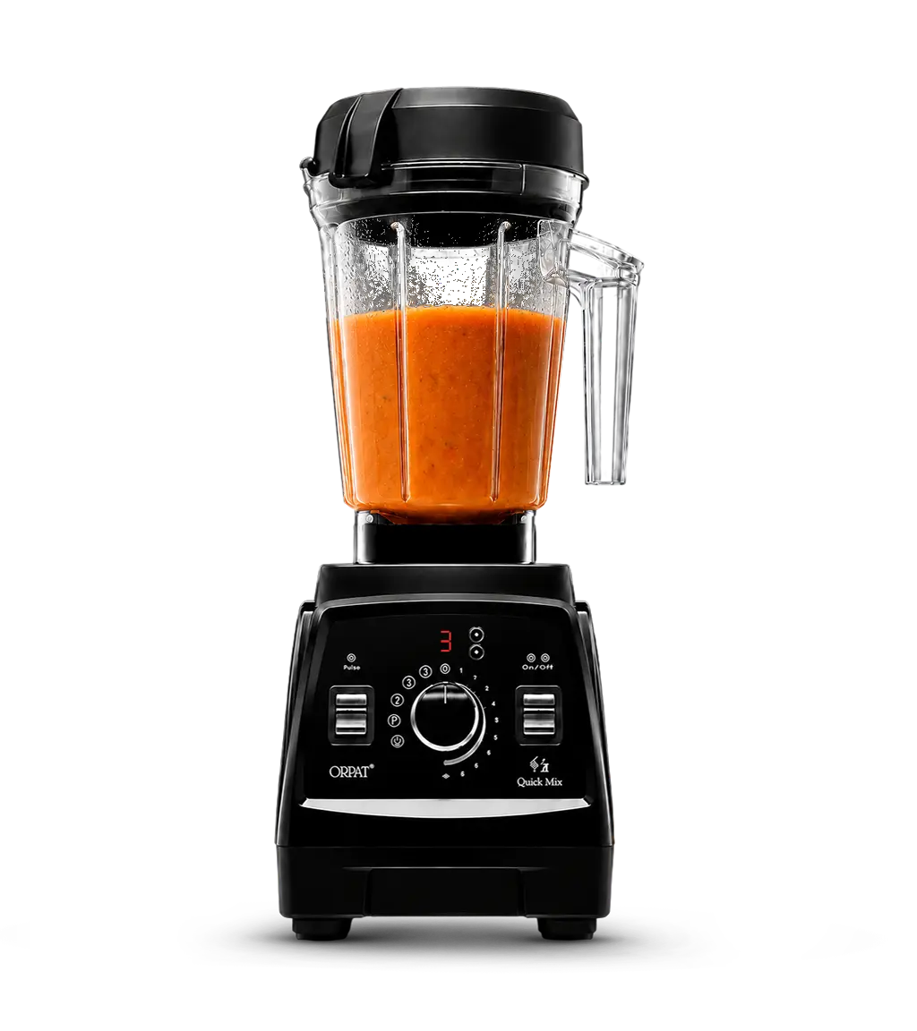 Steaming hot soup, fresh from the Quick Mix jar